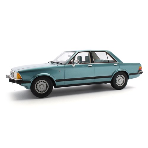Cult Ford Granada 2.8 Ghia Saloon 1978 - Blue Metallic 1:18
