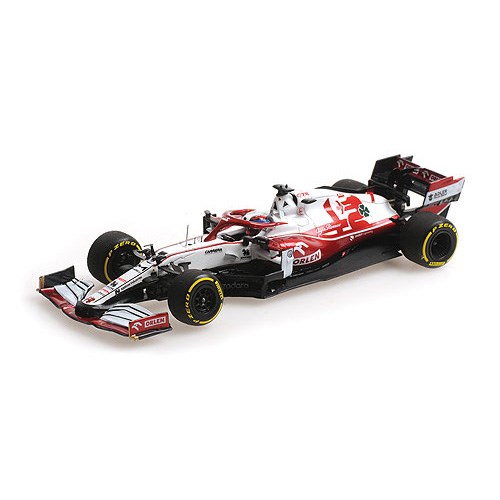 Minichamps Alfa Romeo C41 - 2021 Bahrain Grand Prix - #7 K. Raikkonen 1:18