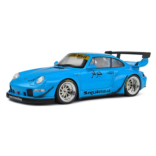 Solido Porsche 911 RWB w. Bodykit 2018 - Shingen Blue 1:18