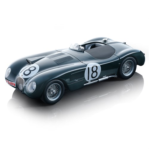 Tecnomodel Jaguar C-Type - 1st 1953 Le Mans 24 Hours - #18 1:18