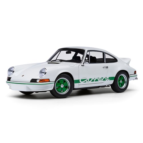 AUTOart Porsche 911 Carrera 2.7 RS - Grand Prix White w. Green Stripes 1:18