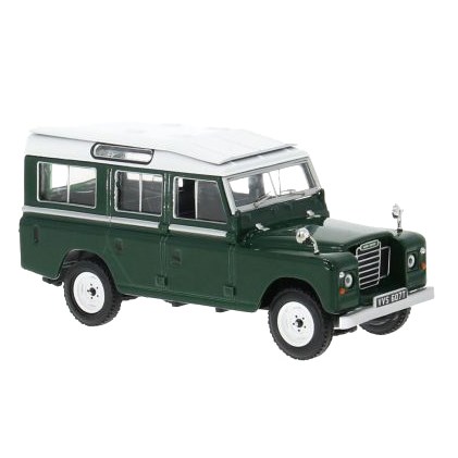 IXO Land Rover Series III 109 1978 - Dark Green/White 1:43 model car