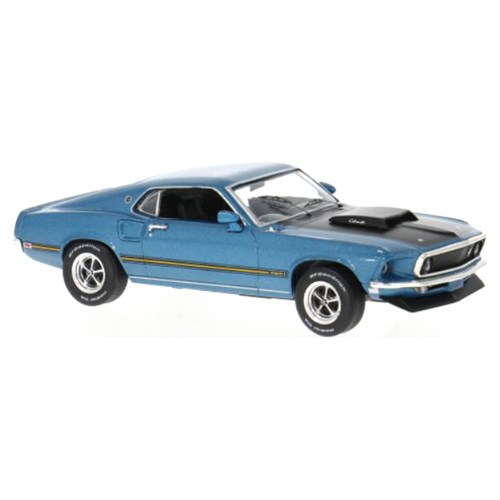 IXO Ford Mustang Mach 1 1969 - Blue 1:43 model car
