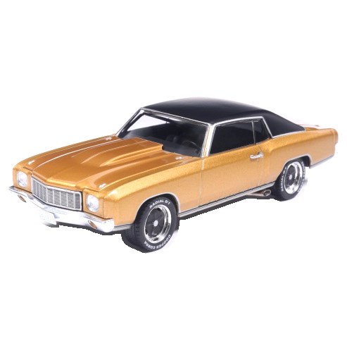 IXO Chevrolet Monte Carlo 1971 - Gold/Black 1:43 model car