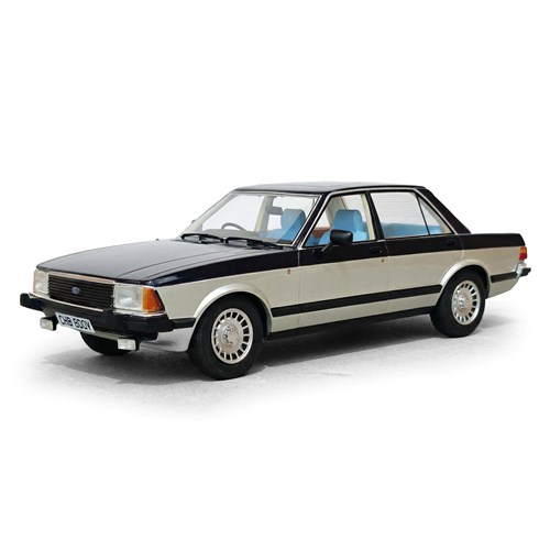 Cult Ford Granada 2.8 Ghia Sapphire - Blue/Silver 1:18 model car