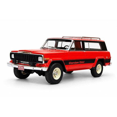 Cult Jeep Cherokee Chief (SJ) 1980-1983 - Red 1:18 model car