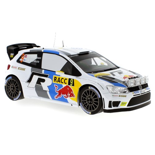 IXO Volkswagen Polo R WRC w. Night Lights - 2013 Rally Spain - #9 A. Mikkelsen 1:18