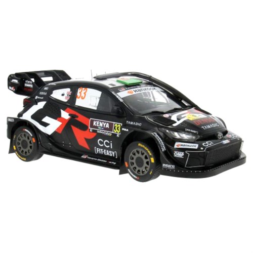 IXO Toyota GR Yaris Rally1 - 1st 2025 Safari Rally - #33 Elfyn Evans 1:18 model car