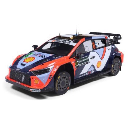 IXO Hyundai i20 N Rally1 - 2025 Rally Saudi Arabia - #8 Ott Tanak 1:18 model car