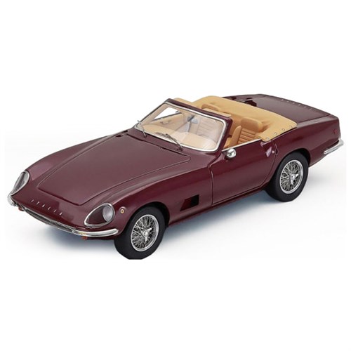 Kess Intermeccanica Italia Spider 1969 - Roof Open - Bordeaux Red 1:43 model car