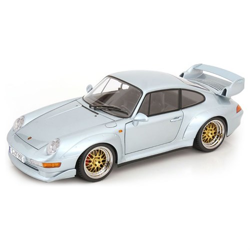 KK Porsche 911 (993) GT2 w. BBS Rims 1996 - Polar Silver 1:12 model car