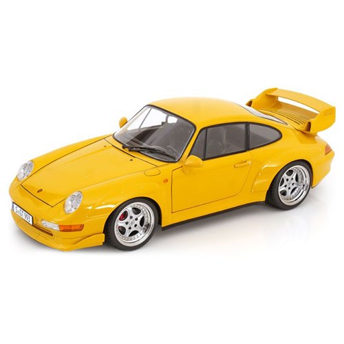 KK Porsche 911 (993) GT2 w. Speedline Rims 1996 - Speed Yellow 1:12 model car