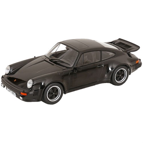 KK Porsche 911 (930) Turbo 3.0 1976 - Black 1:18 model car