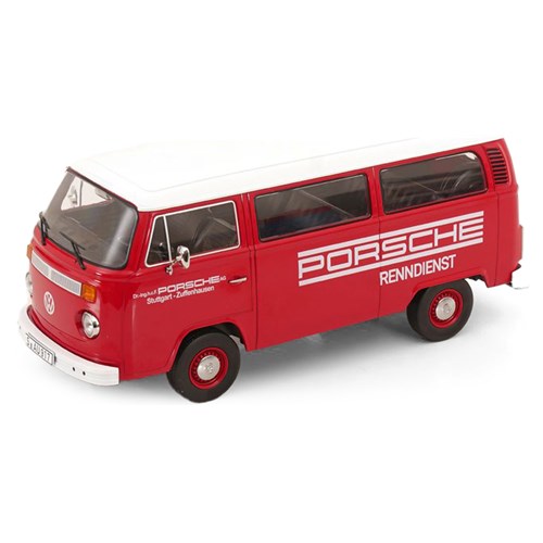 KK Volkswagen T2B Bus 1972 - Red/White (Porsche) 1:18 model car