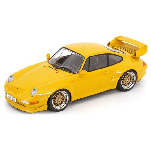 KK Porsche 911 (993) GT2 w. BBS Rims 1996 - Yellow 1:18 model car