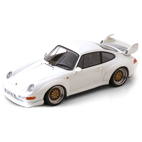 KK Porsche 911 (993) GT2 w. BBS Rims 1996 - White 1:18 model car