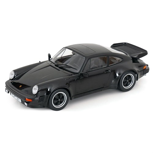 KK Porsche 911 (930) Turbo 3.3 1977 - Black 1:18 model car