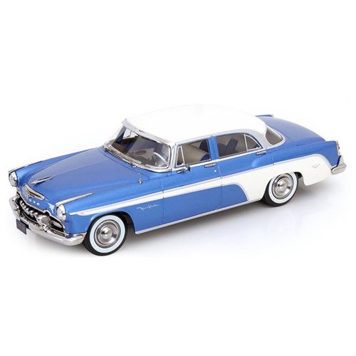 KK DeSoto Fireflite Sedan 1955 - Blue Metallic/Cream 1:18 model car
