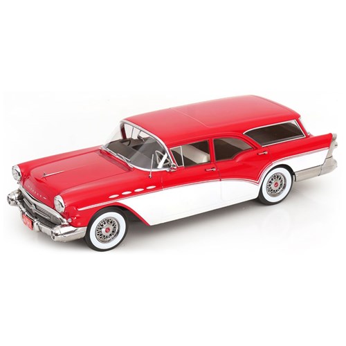 KK Buick Special Estate Wagon 1957 - Red/White 1:18 model car