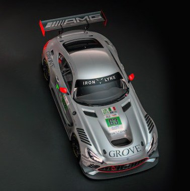 Mercedes AMG GT3 - 2025 Le Mans 24 Hours - #63 1:43 model car