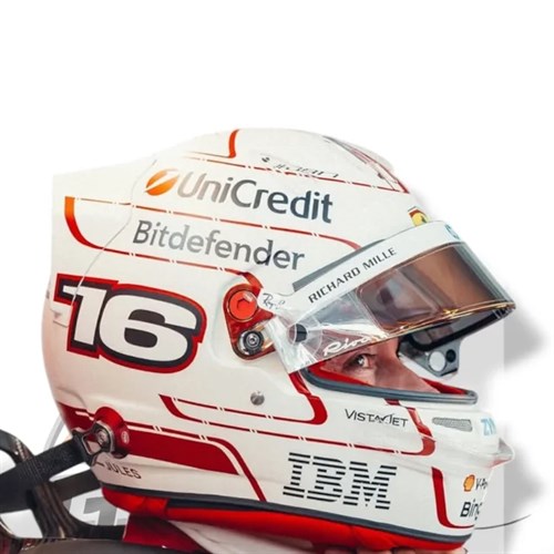 Look Smart Charles Leclerc Ferrari Helmet - 2026 Monaco Grand Prix 1:5