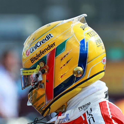 Look Smart Lewis Hamilton Ferrari Helmet - 2026 British Grand Prix 1:5