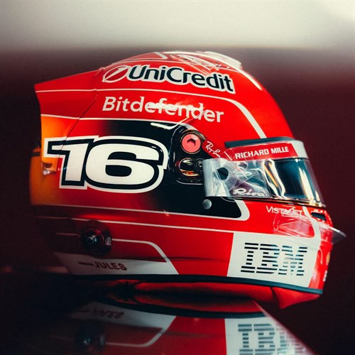 Look Smart Charles Leclerc Ferrari Helmet - 2026 Italian Grand Prix 1:5