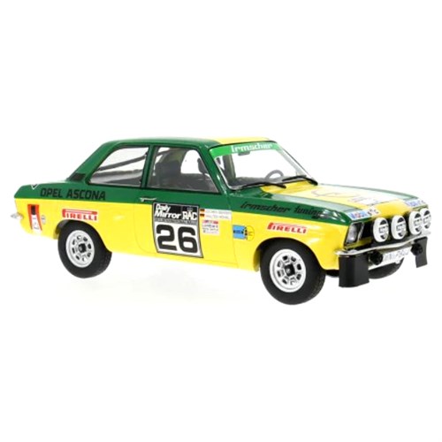 MCG Opel Ascona A - 1973 RAC Rally - #26 Walter Rohrl 1:18 model car