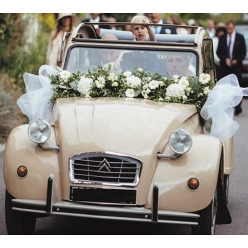 Norev Citroen 2CV Wedding Edtion 1986 - Beige 1:18 model car