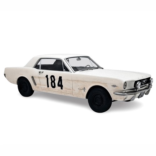 Norev Ford Mustang Coupe 1965 - White - Un Homme Et Une Femme 1:18 model car