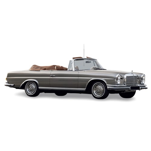 Norev Mercedes 280 SE Cabriolet 1969 - Beige Grey Metallic 1:18 model car