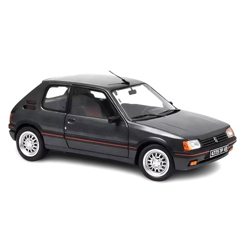 Norev Peugeot 205 GTI 1.6 1989 - Graphite Grey 1:18 model car