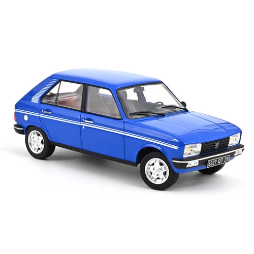 Norev Peugeot 104 S 1981 - Ibis Blue 1:18 model car