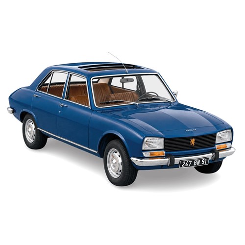 Norev Peugeot 504 1970 - Caribbean Blue 1:18 model car