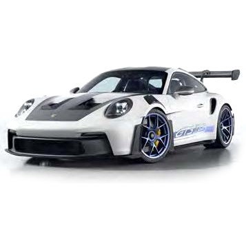 Norev Porsche 911 GT3 RS w. Weissach Package 2022 - White/Indigo Blue 1:18