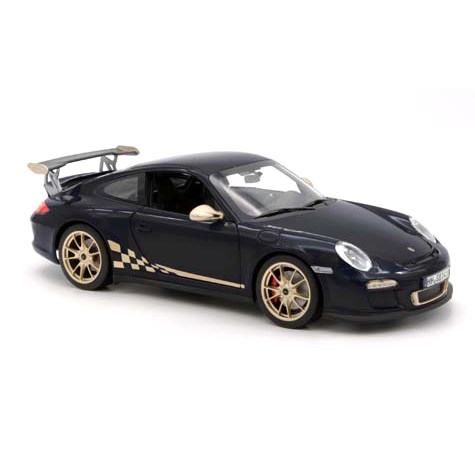 Norev Porsche 911 GT3 RS 2009 - Black/White Gold Metallic 1:18