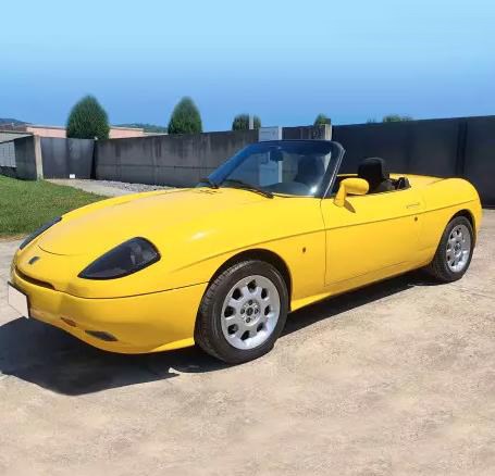 Norev Fiat Barchetta 1996 - Broom Yellow 1:18 model car