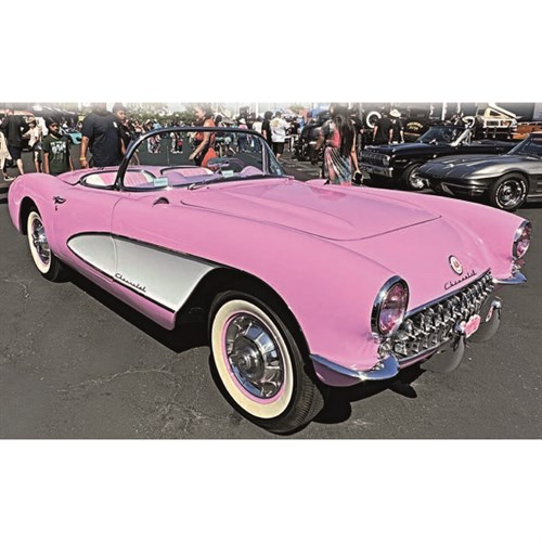 Norev Chevrolet Corvette 1956 - Pink 1:18 model car