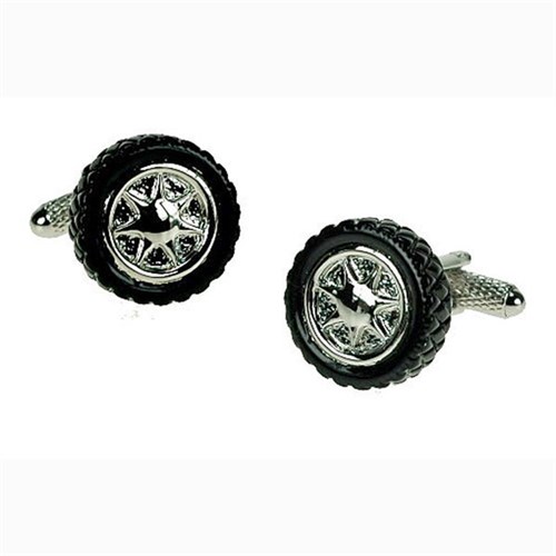 Black Tyre Cufflinks