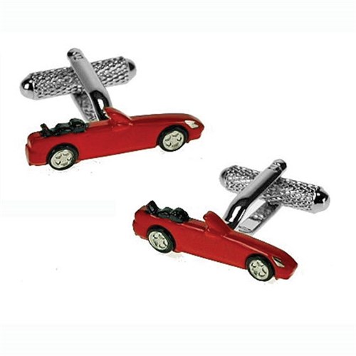 Red Sports Car Cufflinks