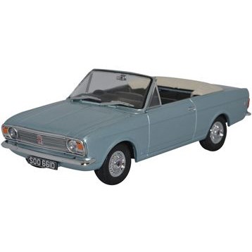 Oxford Ford Cortina Mk.II Crayford Convertible - Blue Mink 1:43