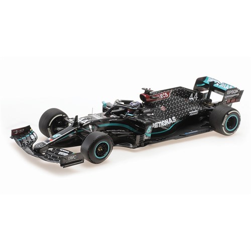 Minichamps Mercedes F1 W11 w. Flat Tyre - 1st 2020 British Grand Prix - #44 L. Hamilton 1:43