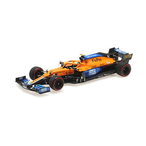 Minichamps McLaren MCL35M - Pole Position 2021 Russian Grand Prix - #4 L. Norris 1:43