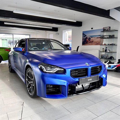 Minichamps BMW M2 2023 - Matt Blue Metallic 1:43 model car