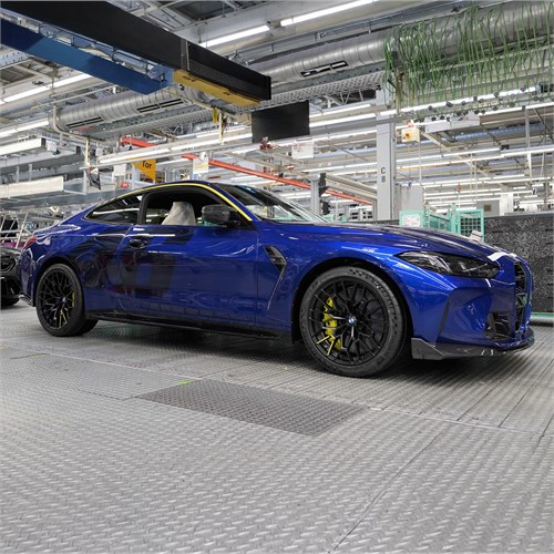 Minichamps BMW M4 CS 2024 - VR46 Sport - Blue Metallic 1:43 model car