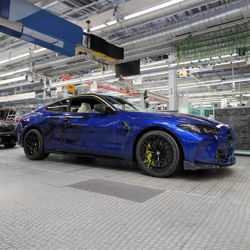 Minichamps BMW M4 CS 2024 - VR46 Style - Blue Metallic 1:43 model car