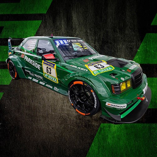 Minichamps Mercedes 190E HWA EVO.R - 2026 Nurburgring 24 Hours - #63 1:43 model car
