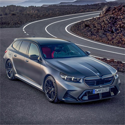 Minichamps BMW M5 Touring w. Performance Parts 2024 - Grey Metallic 1:18 model car