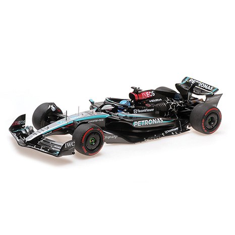 Minichamps Mercedes F1 W15 - 2024 British Grand Prix - #63 G. Russell 1:18 model car