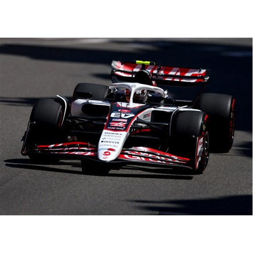 Minichamps Haas VF-25 - 2025 Monaco Grand Prix - #87 Oliver Bearman 1:18 model car